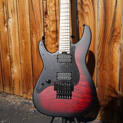 Schecter DIAMOND SERIES Miles Dimitri Baker SVSS - Crimson Red Burst Satin Left Handed 6-String Electric Guitar (Autographed - 2023) image 7