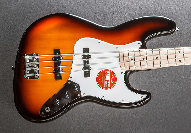 Squier Affinity Series Jazz Bass - 3 Color Sunburst w/Maple