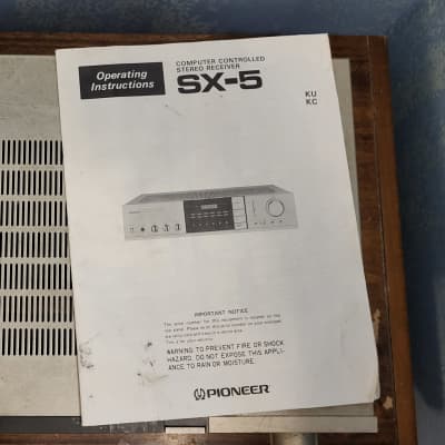 Pioneer SX-5 Computer Controlled Stereo Receiver (1981 - Silver) image 6