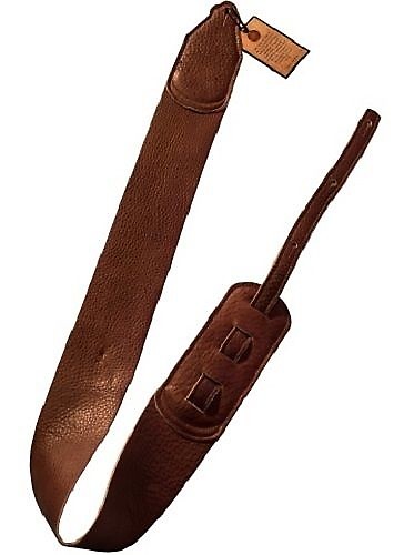 Long Hollow 71030 Premium 3 Brown Leather Softy Guitar Strap Made in USA