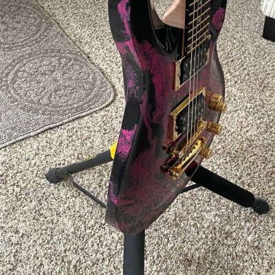 Bunker Guitars Custom David Lawrence 2017 - Red-Maroon and Black Swirl image 19
