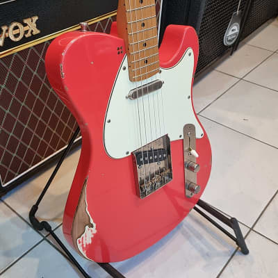 Sandberg Califronia DC 2023 - Hardcore Aged Fiesta Red Electric Guitar for sale