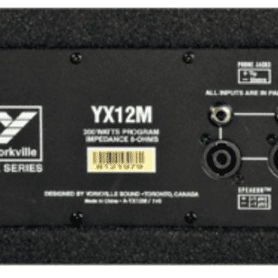 Yorkville YX12MC 200W 12" 2-way Passive Stage Monitor. New with Full Warranty! image 2