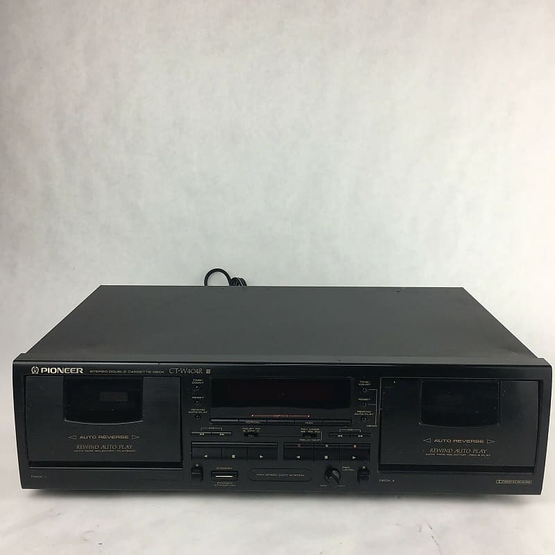 Pioneer CT-W404R store Double Cassette Deck Auto Reverse Highspeed