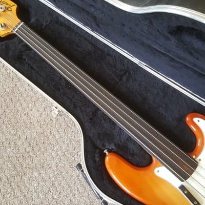 Fender Precision Bass Fretless Conversion 1973 Sienna Sunburst image 5