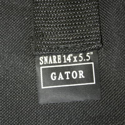 Gator Protechtor 5.5" x 14" Padded Snare Drum Bag Black Fabric Soft Shell Case image 4