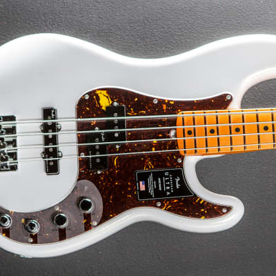 Fender American Ultra Precision Bass – Arctic Pearl w/Maple for sale