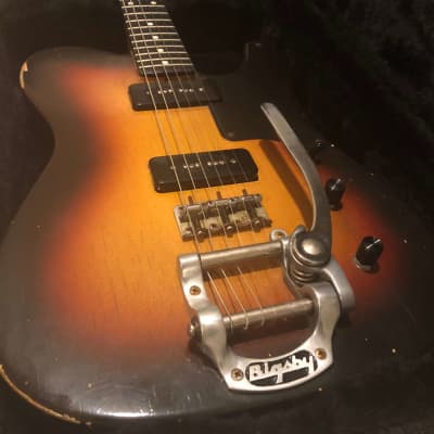 Banning Guitars Cabronita Telecaster Sunburst with Bigsby, P-90s (Comes with Case and Certificate) image 2