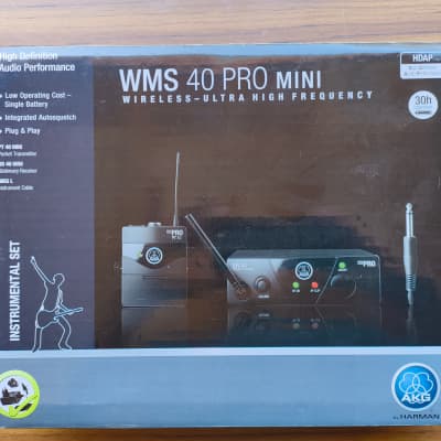 AKG WMS40 Mini Wireless Mic System Instrument Set With PT40