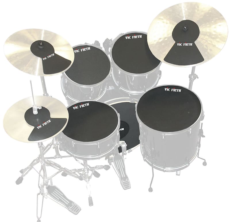 Vic Firth Drum Mute 6pc Prepack 10/12/14/16/22/HH/Cymbals image 1