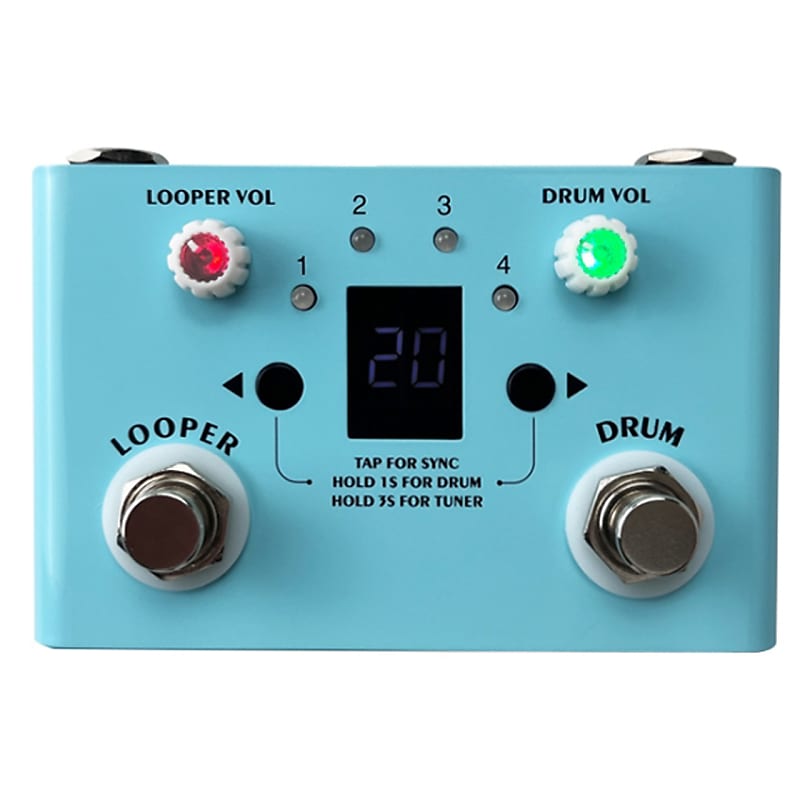 CASON 2 IN 1 DRUM MACHINE/LOOPER Reverb