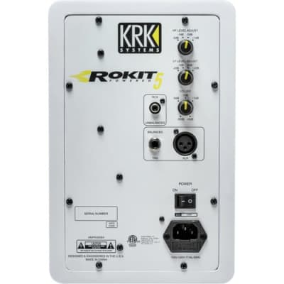 KRK Rokit 5 G3 - 50W 5" Two-Way Active Studio Monitor (Single, White) image 8