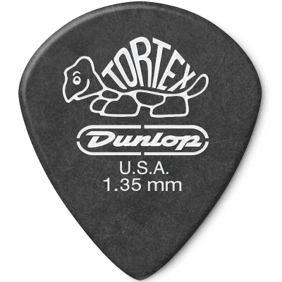 Dunlop 498P135 Tortex Jazz III XL 1.35mm Guitar Picks (12-Pack)