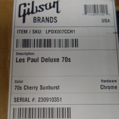 Gibson Les Paul Deluxe 70s Cherry Sunburst image 11