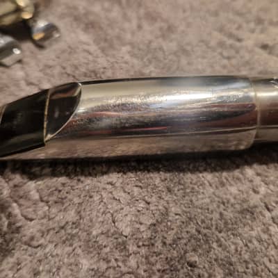 Berg Larsen 120 2 SMS alto saxophone mouthpiece vintage metal with ligature, cap and box image 5