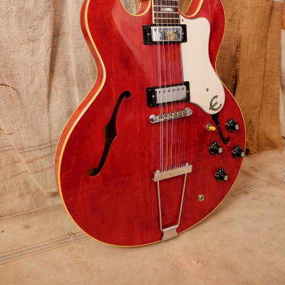 Epiphone Riviera XII 1967 - Cherry Red image 5