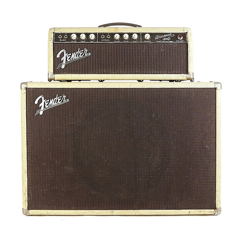 Fender Bassman 6G6 Brownface 50-Watt 1x12" Piggyback Guitar | Reverb