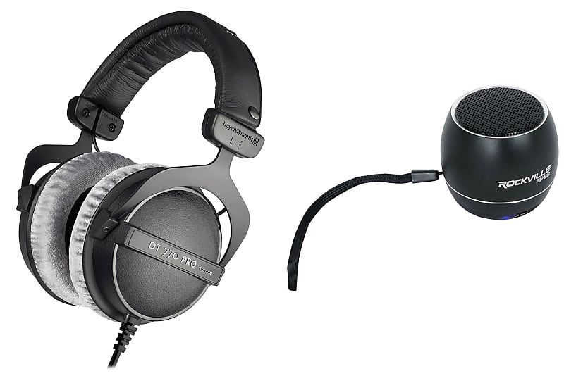 Beyerdynamic DT 770 Pro 80 ohm Closed Back Studio Headphones+Headphone  Amplifier - Rockville Audio