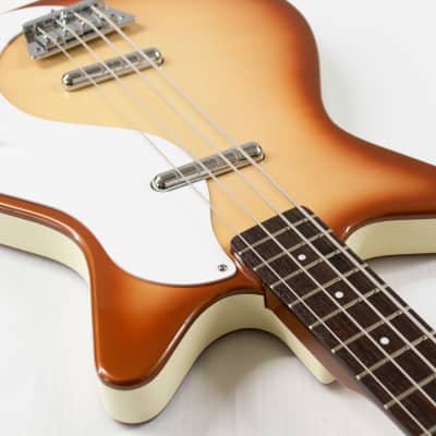Danelectro '59DC Long Scale Bass Guitar - Copper Burst image 6