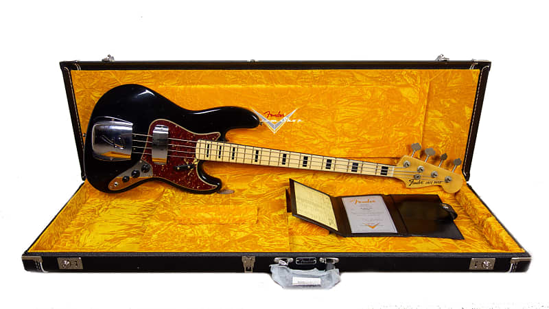 Fender Custom Shop 1968 JAZZ BASS JourneyMan - Aged Black - 9.6 pounds - CZ574565 image 1