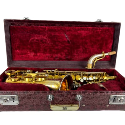 King Super 20 Silver Sonic Full Pearl Gold Plate Inlay Alto Saxophone HOLY GRAIL image 4