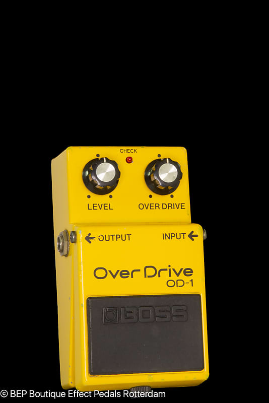 BOSS OD-1 Over Drive 1980 Vintage guitar pedal Made in Japan