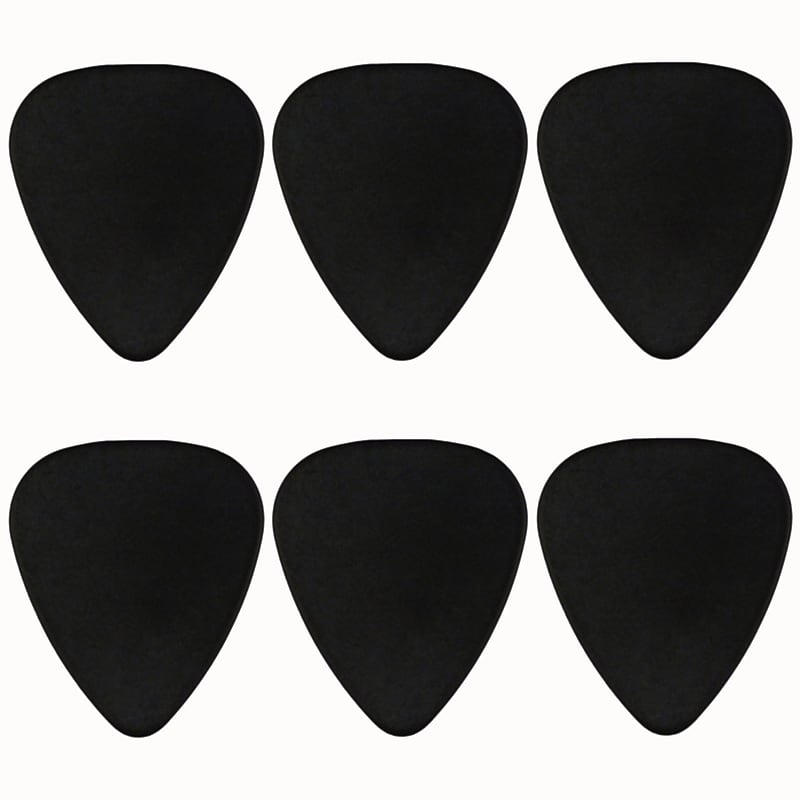 ABS Plastic Black Guitar Or Bass Pick - 0.71 mm Medium Gauge - 351 Shape image 1