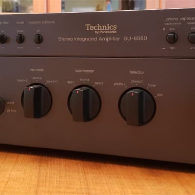 Technics SU-8080 Integrated Amplifier - 72 wpc ~ Amazing Sound Features &  Construction ~ Near Mint! | Reverb