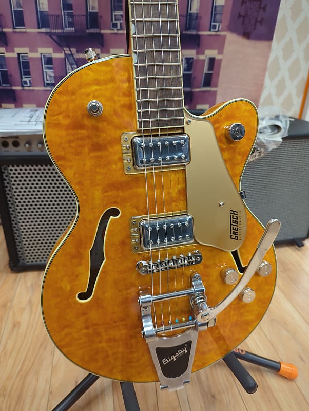 Gretsch G5655TQM Electromatic Center Block Jr Single Cut Quilted Maple With  Bigsby Speyside