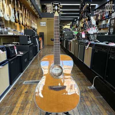 D'Angelico Excel Tammany Sitka Spruce/Mahogany OM Acoustic-Electric Guitar 2020 Natural w/Hard Case image 4