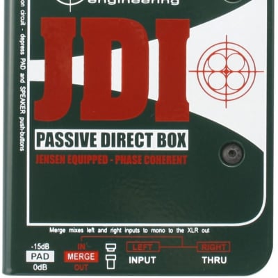 RADIAL JDI passive direct box for live concert touring and professional studio recording applications image 1
