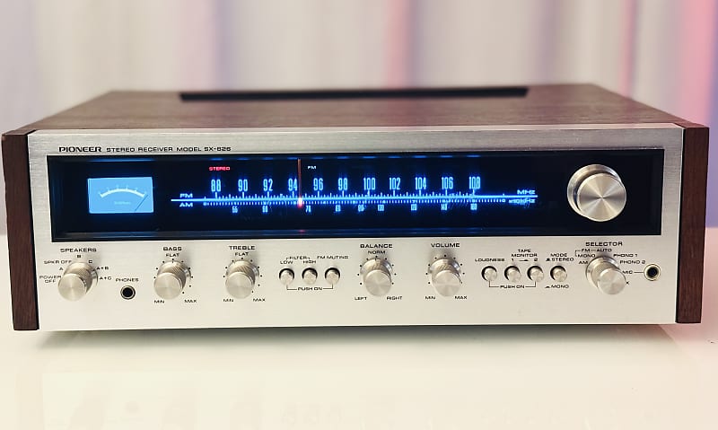 Vintage Pioneer SX-636AM/FM Stereo Receiver - Serviced + Cleaned + LED  			