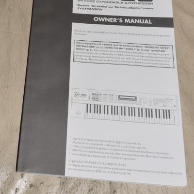 Roland XP-30 Owner's Manual