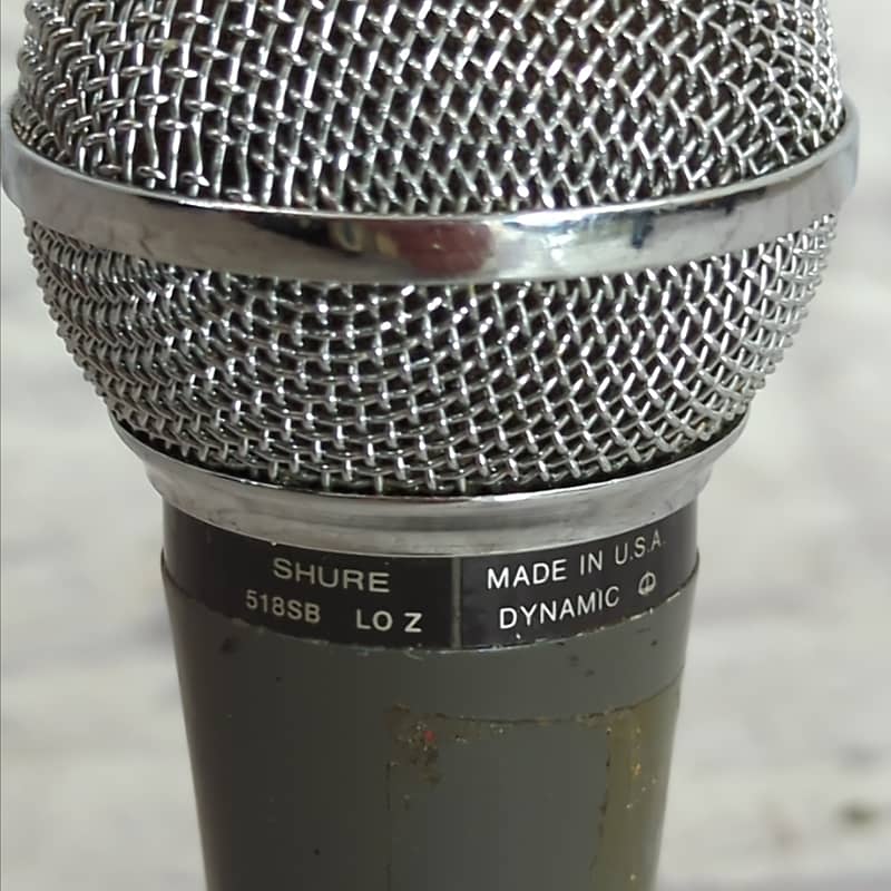 Shure 518SB LO z UNISPHERE-B Unidirectional Dynamic Vintage Microphone