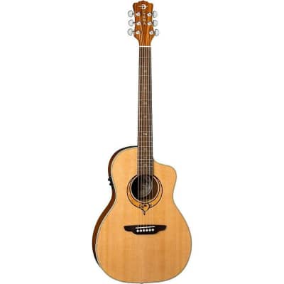 Luna SONGPAR Heartsong Parlor Size Spruce Top Grand Concert Acoustic Guitar for sale