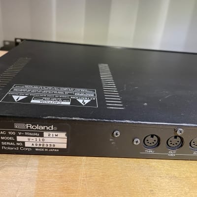 Roland U-110 PCM Sound Module 1988 - 1990 - Black image 5
