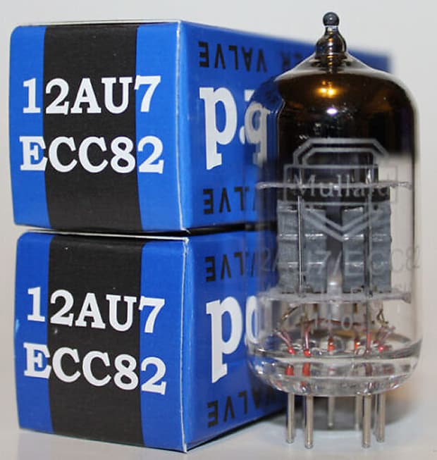 Matched Pair Mullard 12AU7 / ECC82 tubes, Brand NEW in Box image 1