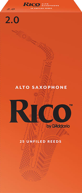 Rico by D'Addario Alto Sax Reeds, Strength 2, 25-pack image 1