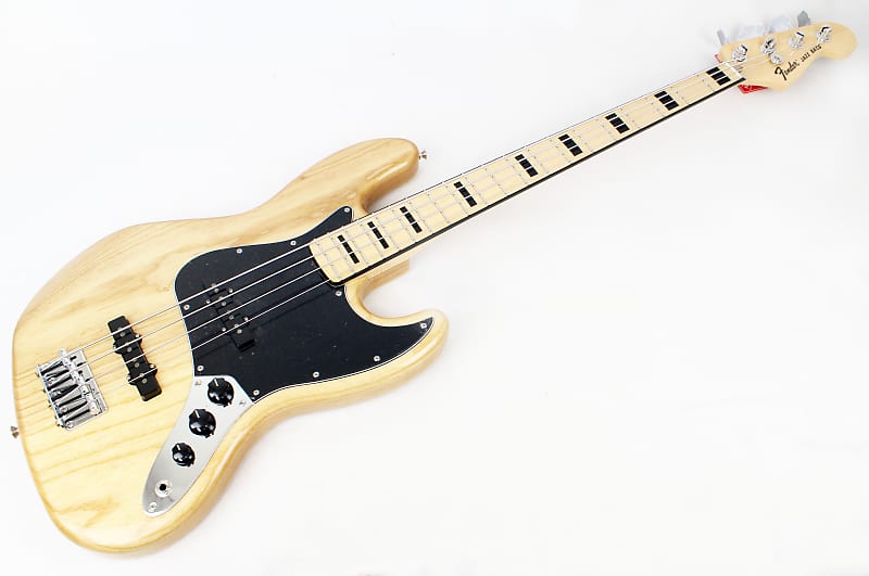Fender FSR Limited Edition 70s Jazz Bass Guitar MN in Natural | Reverb