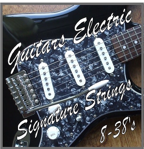 Electric Guitar Strings 08-38's ULTRA LIGHT Gauge Nickel wound .008- .038 image 1