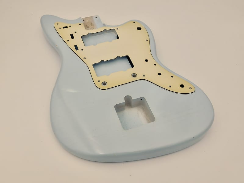 3lbs 12oz BloomDoom Nitro Lacquer Aged Relic Faded Sonic Blue Jazz-style Vintage Custom Guitar Body image 1