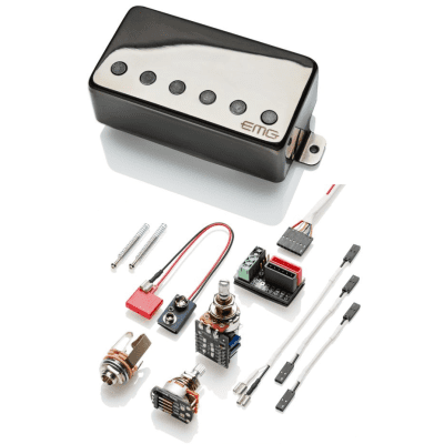 EMG 57 TW and EMG 66 TW Dual Mode Pickup Set Brushed Black | Reverb