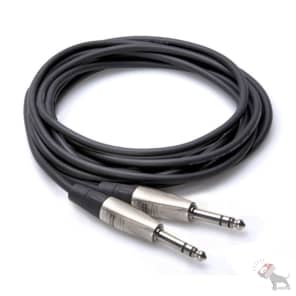 Hosa HSS-001.5 REAN 1/4" TRS to Same Pro Balanced Interconnect Cable - 1.5'