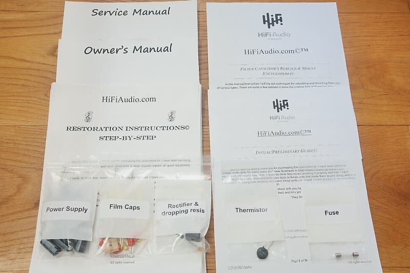 Scott LK-48-B restoration kit filter capacitor repair rebuild fix  			