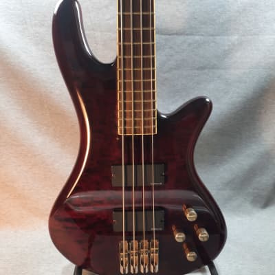 Schecter Damien Elite-4 Active 4-String Bass Crimson Red