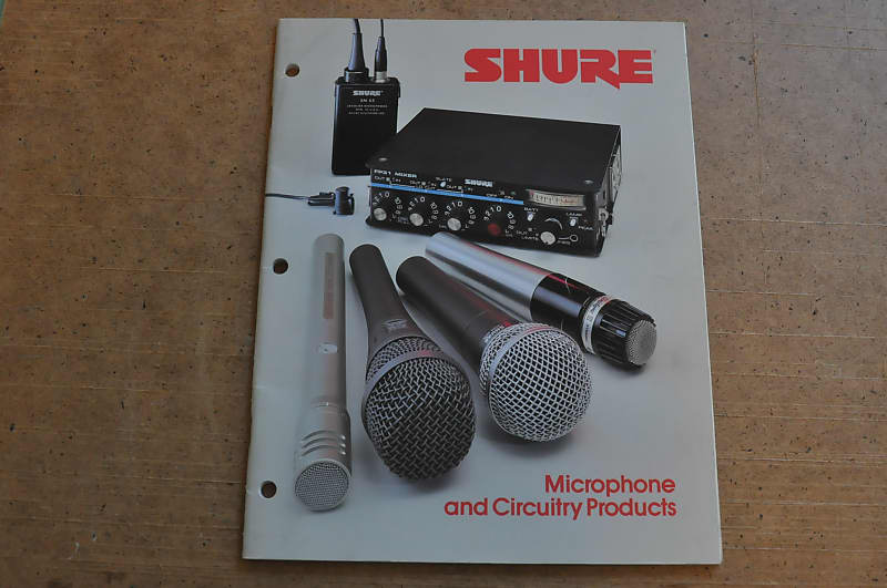 Shure Microphones and Circuitry Products vintage catalog Reverb
