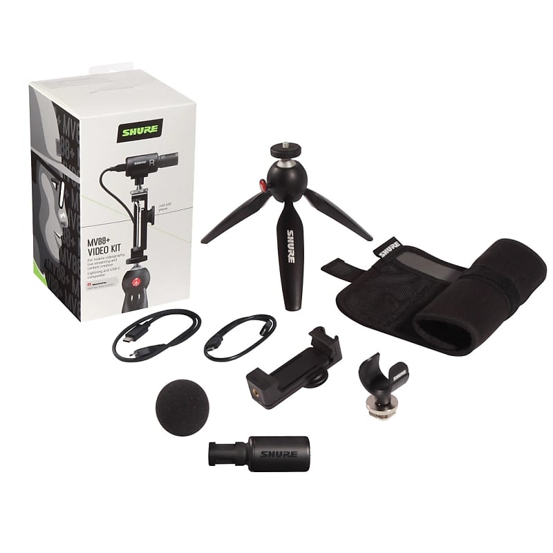 Shure MOTIV MV88+ Video Kit with iOS / USB Condenser Microphone