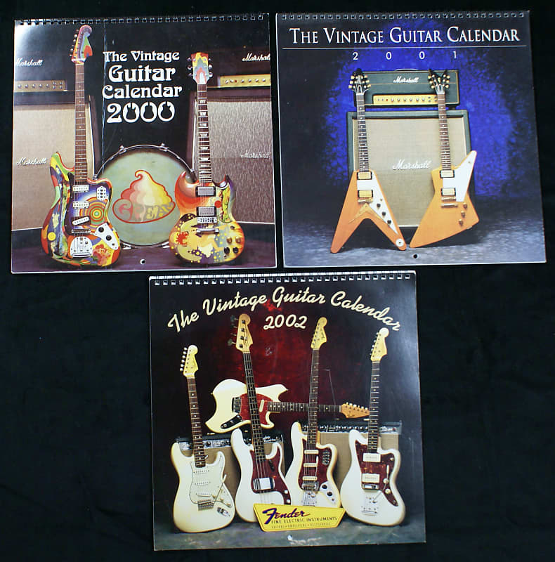 The Vintage Guitar Calendar 2000 2001 2002