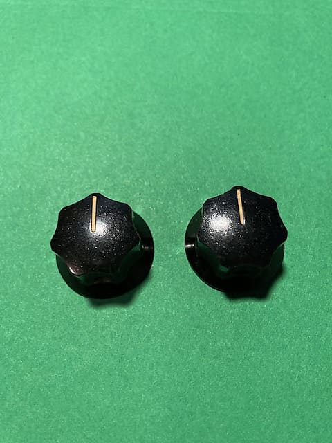 1964 FENDER Duo Sonic/Music Master/Mustang/Jaguar/Jazz Bass Knobs - Pair image 1