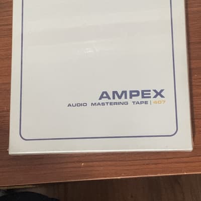 (5) Ampex 407 Audio Mastering Tape 7" Reel to Reel NOS SEALED 1800’ Polyester NEW 1970s - Grey image 1